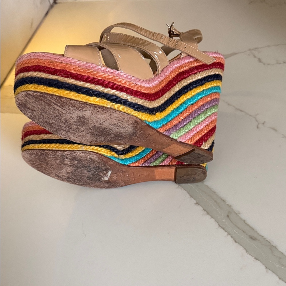 Kate Spade Multicolor Wedge Sandals - Picture 3 of 6